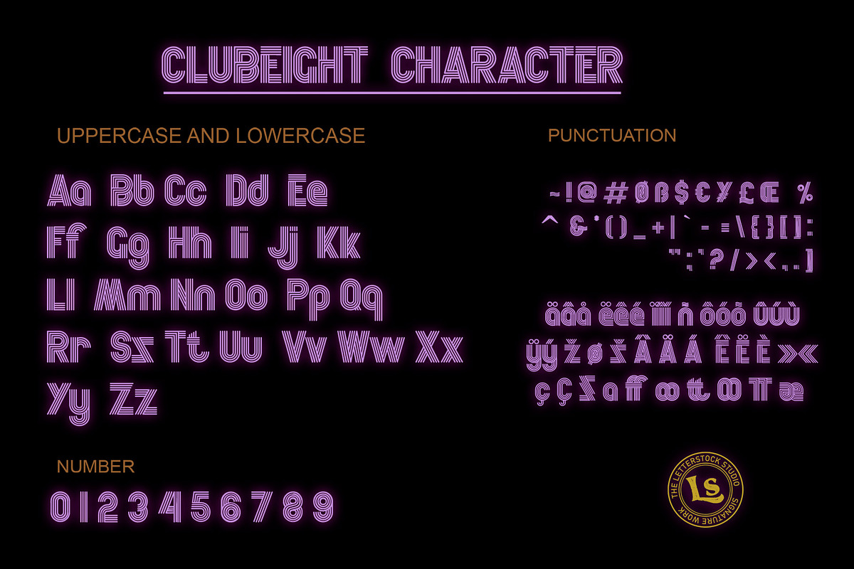 Clubeight, a Script Font by LetterStock (Photo 5 of 7)