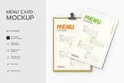 Woodboard Menu Card Mockup, a Product Mockup by graphypix (Thumbnail 2 of 4)