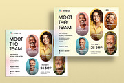 Meet The Team Flyer Poster Template, a Poster Template by BrandPacks (Thumbnail 3 of 5)