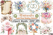 Pastel Floral Wedding Collection, an Illustration by DreamCafeArt (Thumbnail 1 of 7)