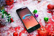 Christmas & New Year Mock-Up, an iPhone Mockup by EmilGuseinov (Thumbnail 18 of 23)