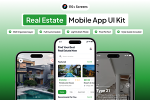 HomeQu - Real Estate App UI Kit, an UI Kit Template by Moni Studio