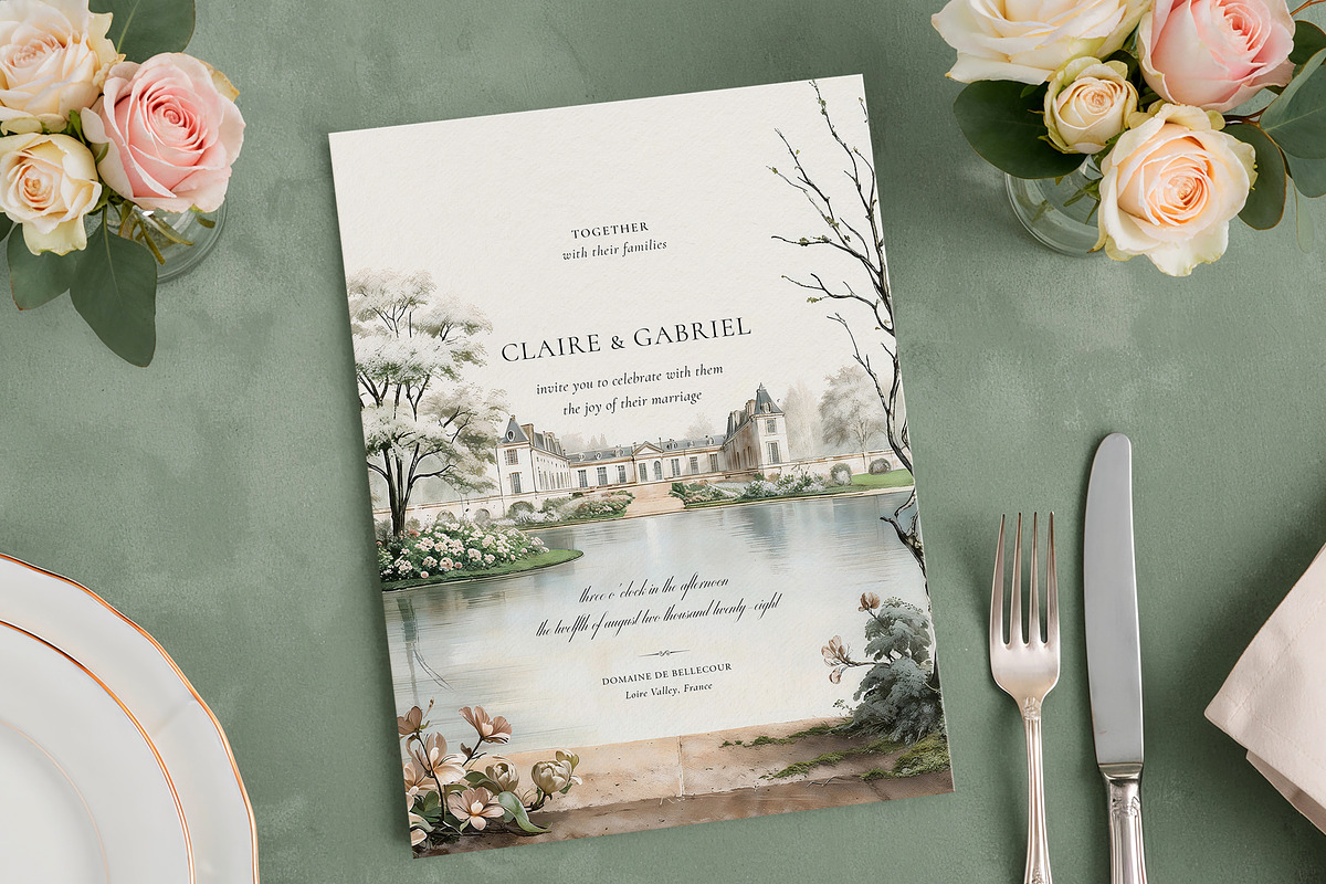 Timeless Garden | Wedding Invitation, a Print Template by by creative paper (Photo 2 of 6)