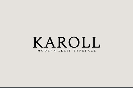 Karoll Modern Serif Font Family, a Serif Font by Creativetacos