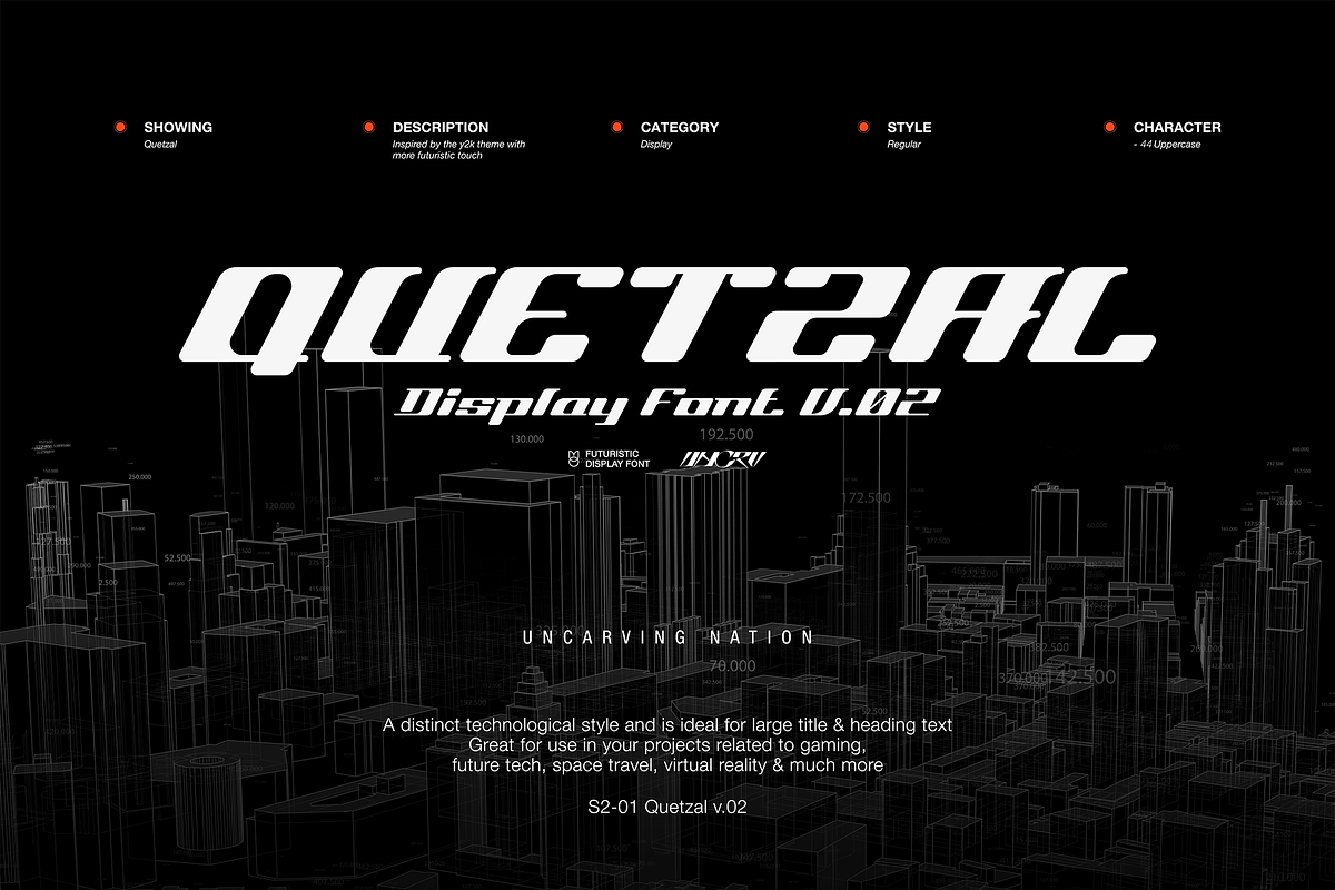 Quetzal - Display Font, a Font by Uncarving (Photo 1 of 8)