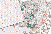 Floral Butterfly Digital Papers, a Pattern Graphic by TWG Designs (Thumbnail 2 of 3)