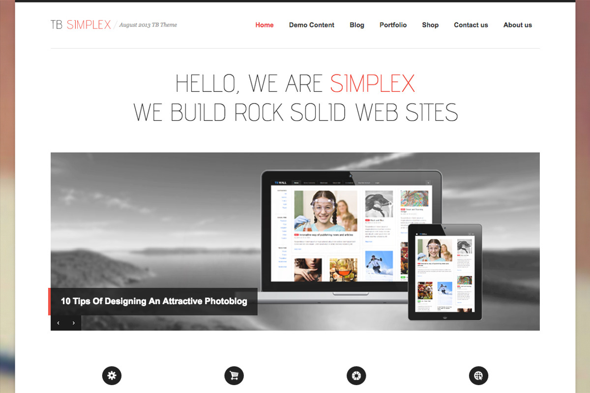 Multipurpose Drupal Theme TB Simplex, a Websites & App Template by ThemeBrain