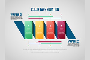 Color Tape Equation Infographic