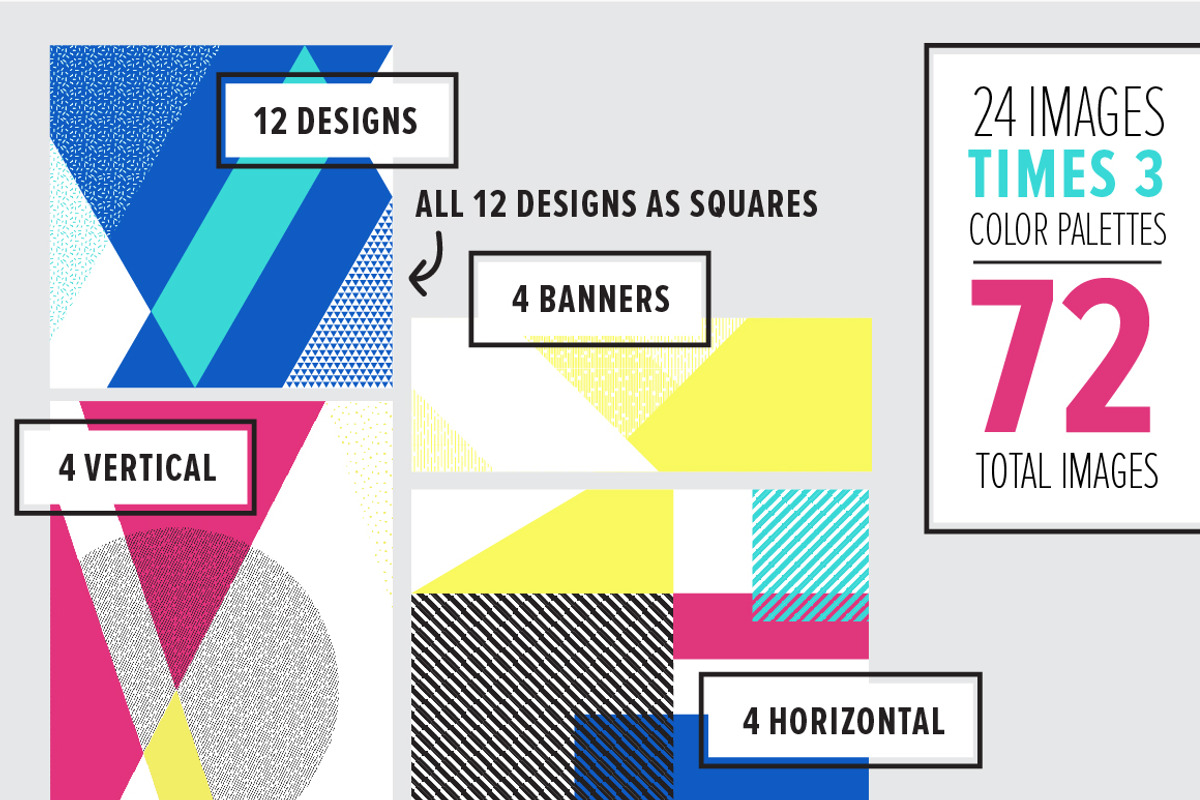 COLOR BLOCK Backgrounds, a Pattern Graphic by Anugraha Design (Photo 4 of 7)