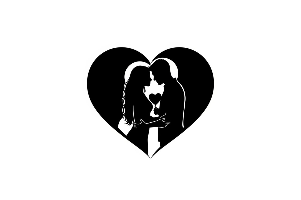 Couple Love Heart Silhouette Bundle, an Illustration by Amazin_art (Photo 29 of 51)