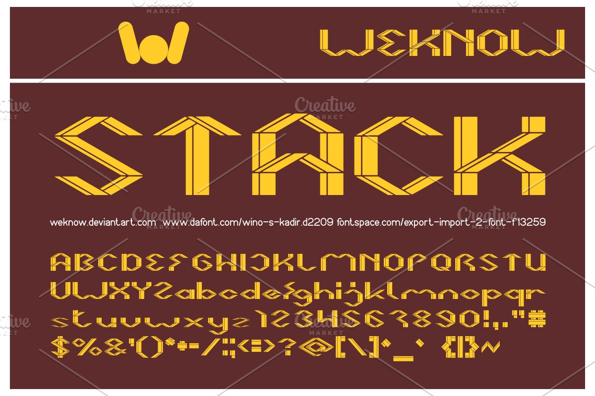card board font preview 2