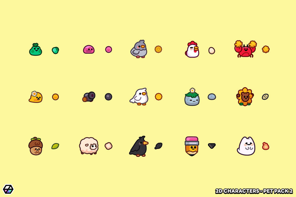 2D Characters - Pet Pack 2, an Animal Illustration by LAYERLAB (Photo 4 of 7)