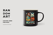 Doodle Monster Abstract Vector, an Object Graphic by Sandewo (Thumbnail 4 of 9)