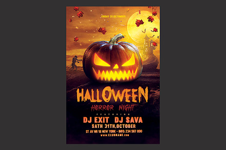 Halloween Flyer, a Flyer Template by DSGraphicDesign