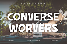 Converse Worvers - Retro Font