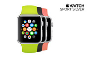 Best vector Apple Watch(full)+ BONUS, a Product Mockup by voin_Sveta (Thumbnail 4 of 7)