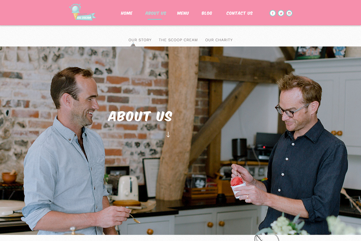 The Cone Cream PSD, a Websites & App Template by Alexander's Studio (Photo 3 of 7)
