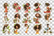 Summer Woman Watercolor Clipart, a Person Illustration by Nicolle's Colorful Art (Thumbnail 5 of 5)