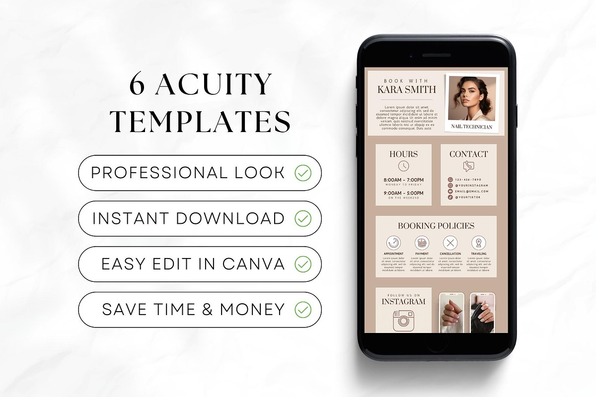 Nail Tech Acuity Scheduling • Canva, a Websites & App Template by OniriqveDesigns (Photo 6 of 8)