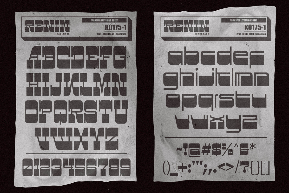 RENIN - Edgy Slab Serif Display Font, a Slab Serif Font by Konstantine Studio (Photo 12 of 14)
