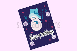 Happy Holidays, a Card Template by snadiacreations
