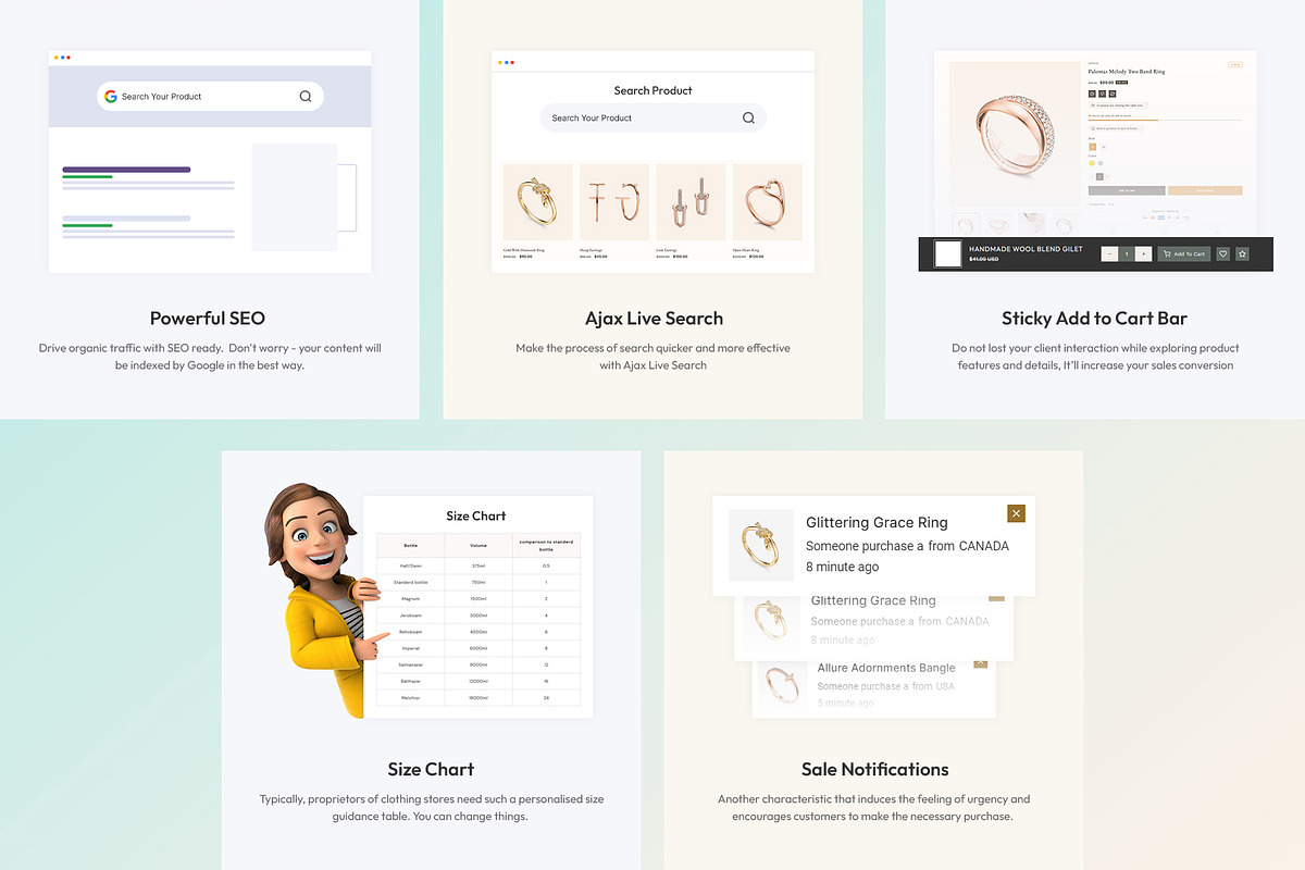 Jewelry Store Shopify Theme, a Shopify Template by LogicGo Shopify Experts (Photo 5 of 8)