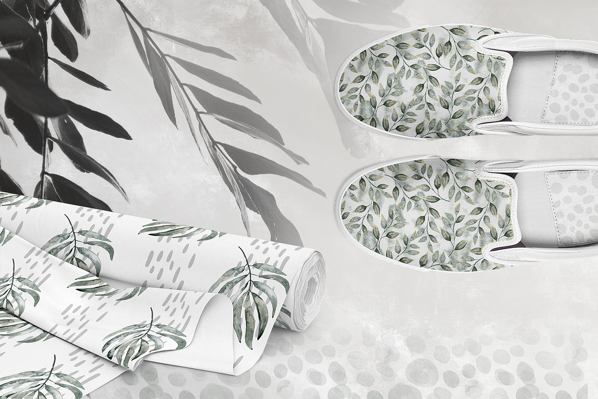 Dark Forest Monochrome Patterns, a Pattern Graphic by KomannaArt (Photo 5 of 7)