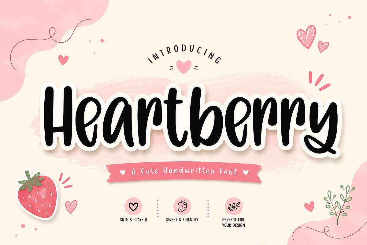 Heartberry, a Script Font by Wow Magic (Photo 1 of 4)