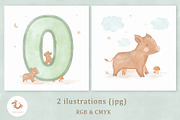 Pokraky_Cute Baby Boar, an Animal Illustration by Pokraky (Thumbnail 2 of 5)