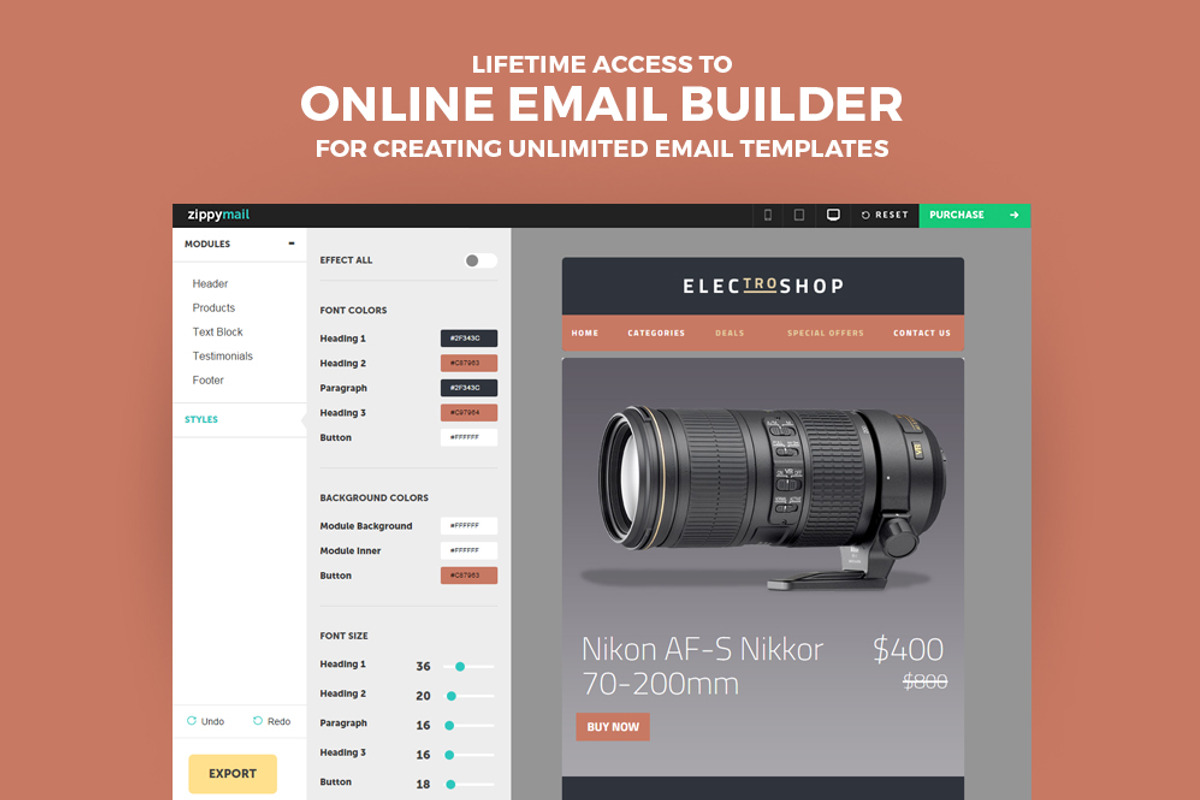 Electroshop-Business Email Template, an Email Template by ZippyPixels (Photo 4 of 4)