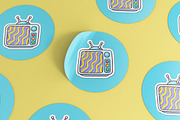 Round Sticker Mockup, a Product Mockup by Graphicboom (Thumbnail 2 of 4)