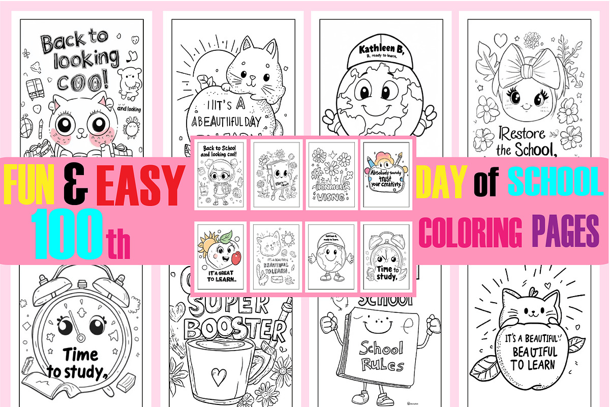 Fun And Easy 100th Day of School, an Animal Illustration by Design Home (Photo 1 of 4)
