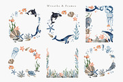 Under the sea Watercolor clipart, an Animal Illustration by Daryartsy (Thumbnail 3 of 7)