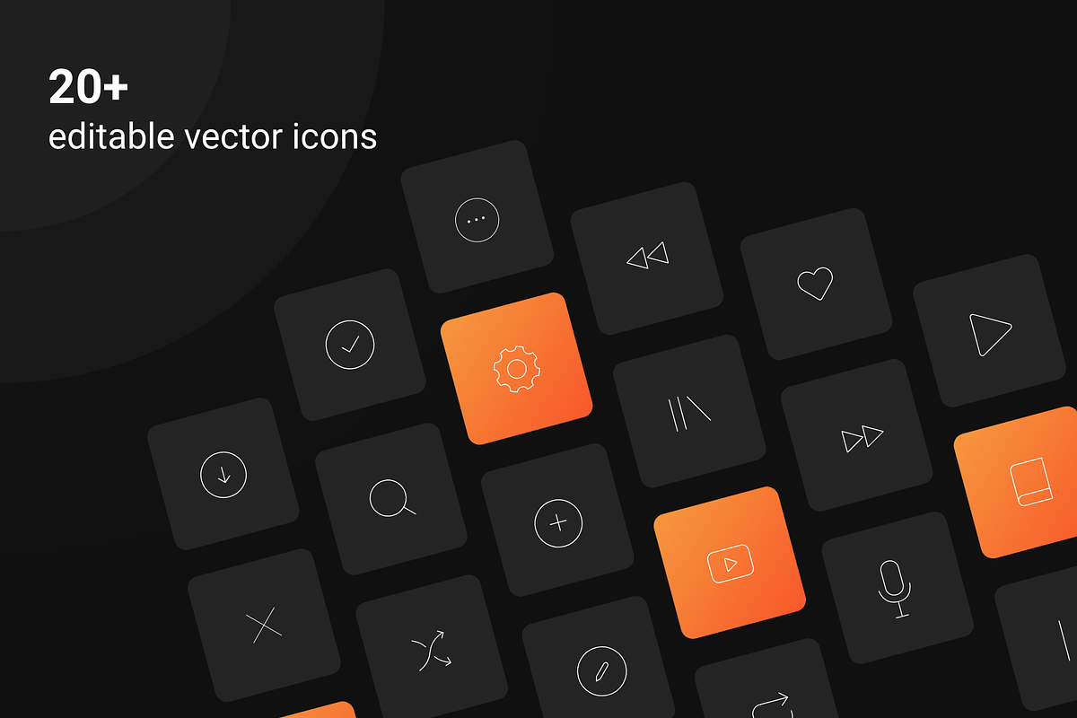 MusicPod App - Complete UI Kit, an App Template by Ragul Creates (Photo 5 of 7)