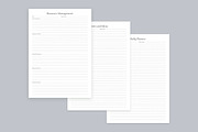 Generic Planning Pages Set V-12, a Stationery Template by shahsoft (Thumbnail 2 of 3)
