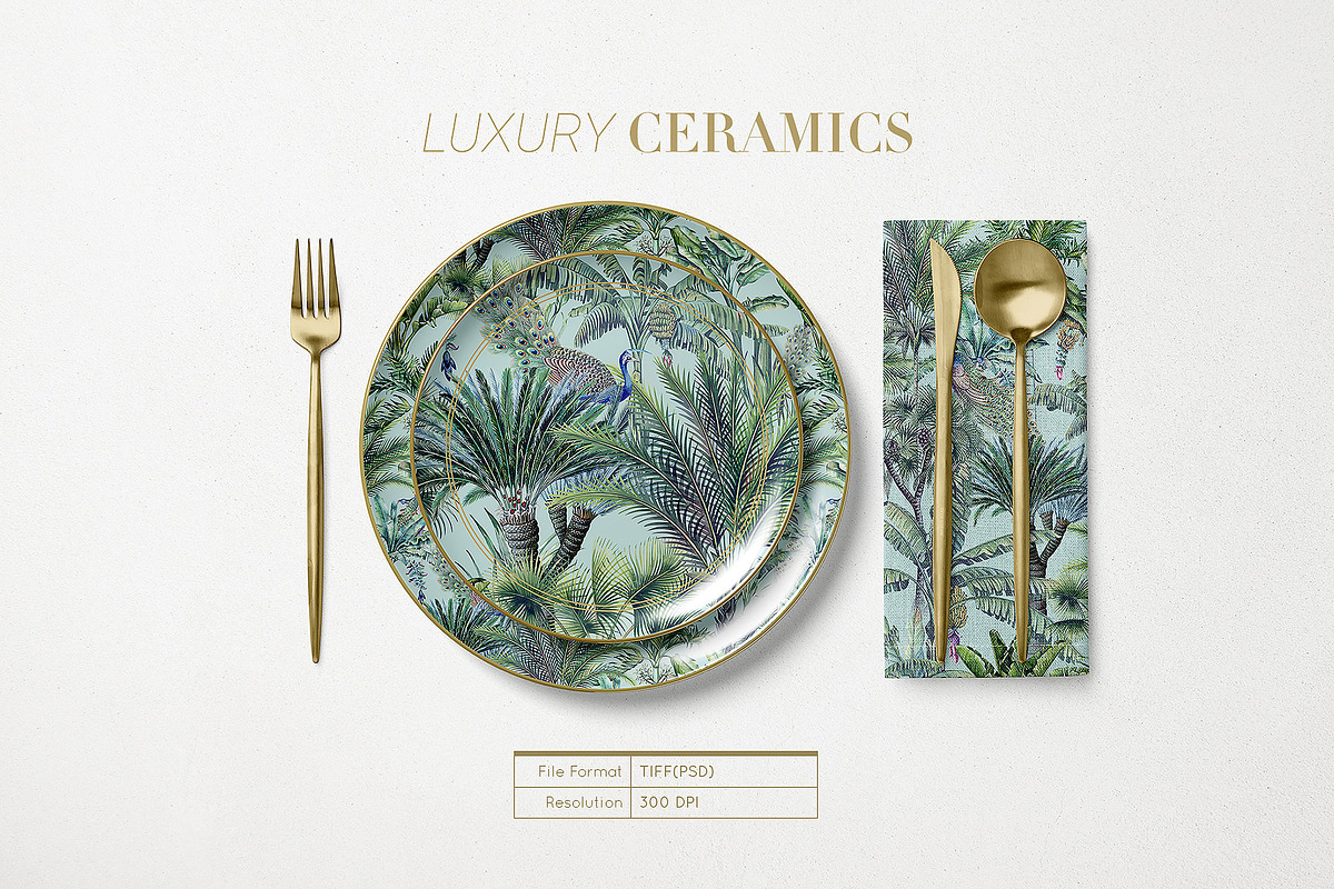 Lush Retreat Prints & Motifs, a Pattern Graphic by TSTUDIO (Photo 9 of 11)