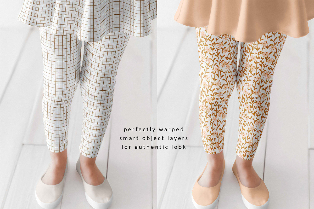 Kids Leggings Mockup, a Bottom Mockup by LinnestCreative (Photo 2 of 5)