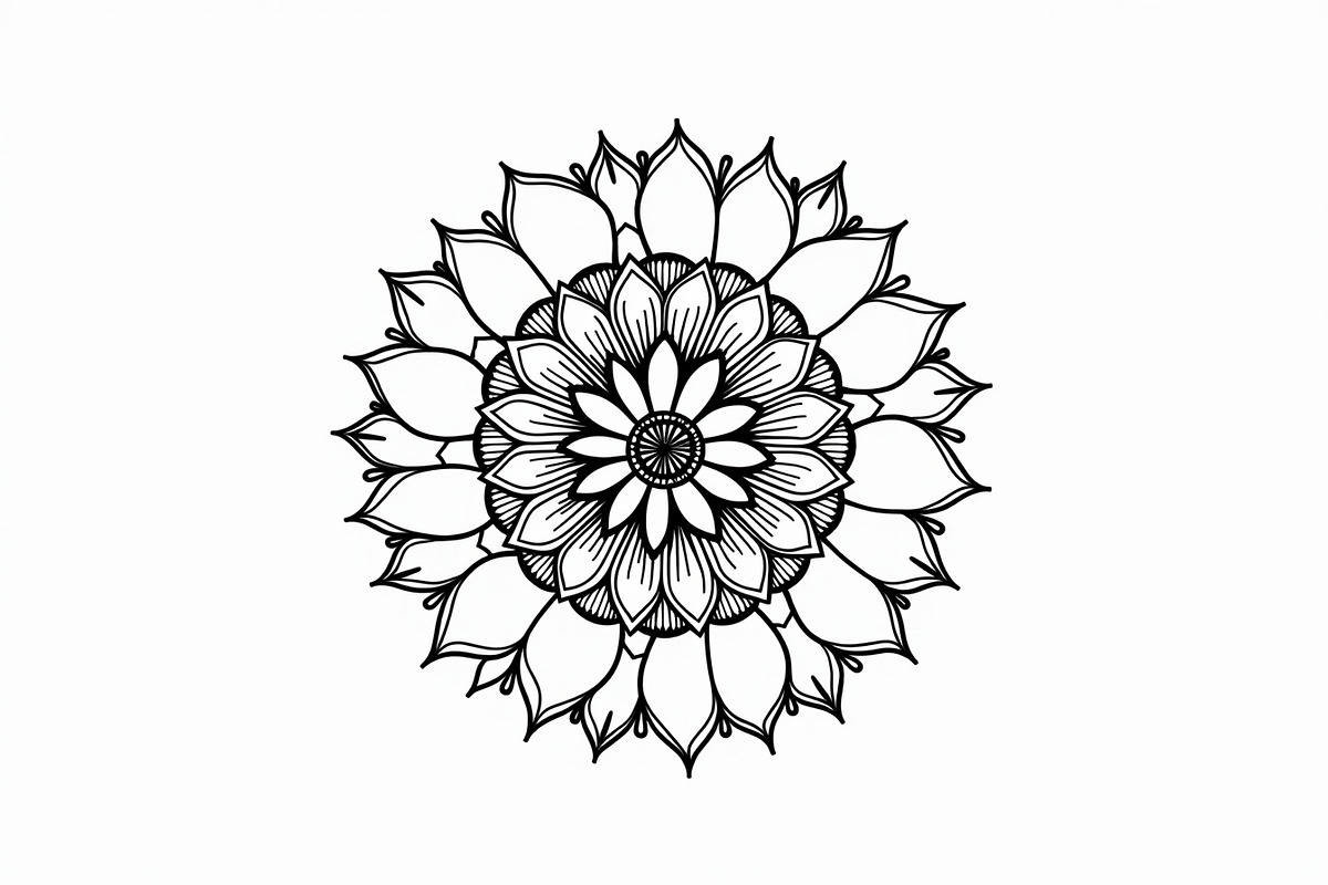 Mandala Pattern Coloring Bundle, a Graphic by Gfx_Store (Photo 4 of 11)