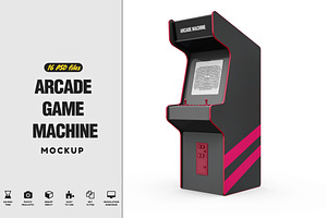 Arcade Game Machine Mockup