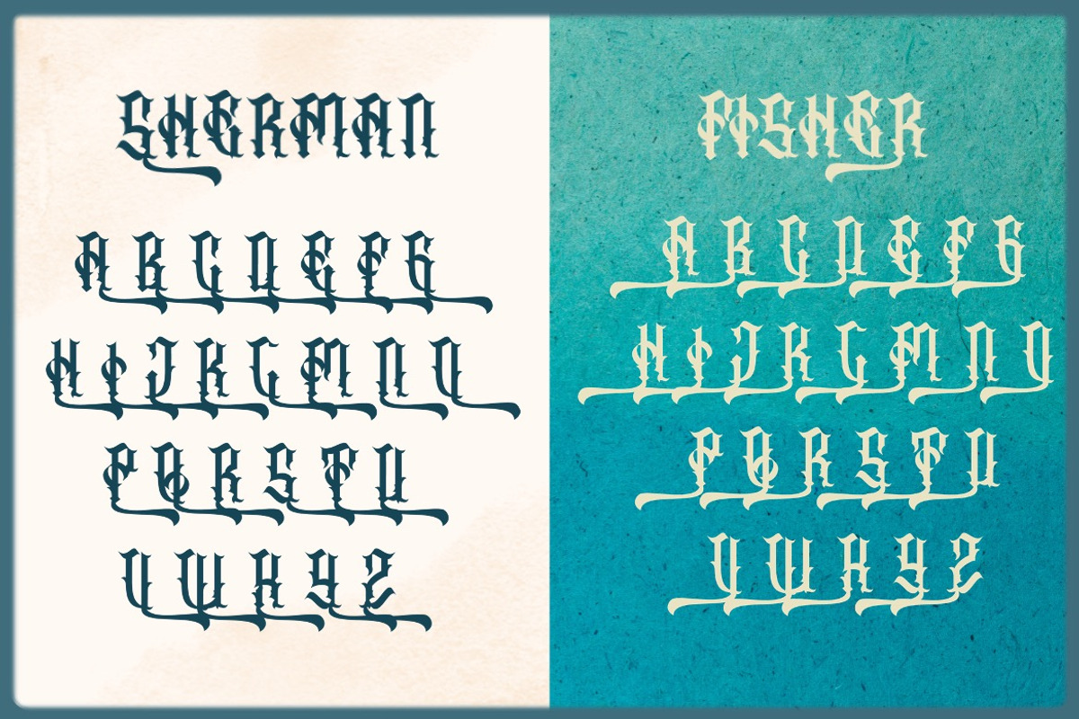 Swarotty - Modern Blackletter Font, a Blackletter Font by Dhabee (Photo 6 of 15)