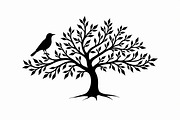 Birds on Tree SVG Cutting Files, an Illustration by jahid234 (Thumbnail 5 of 8)