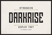Darkrise Typeface, a Blackletter Font by PutraCetol Studio (Thumbnail 1 of 6)