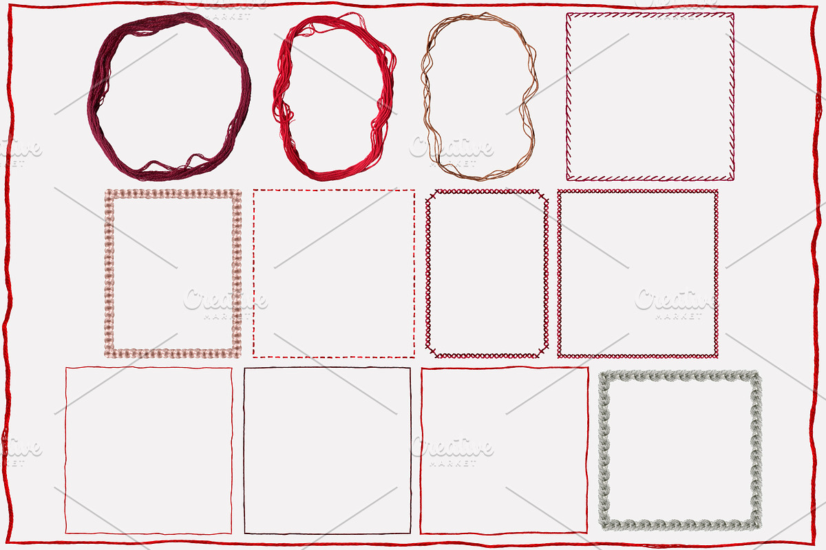 Leather and Stitching: Collage Kit., an Object Graphic by TaPilipa (Photo 6 of 15)