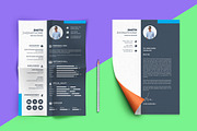 Modern Resume Design Template, a Resume Template by BrandlyTemplate (Thumbnail 1 of 4)