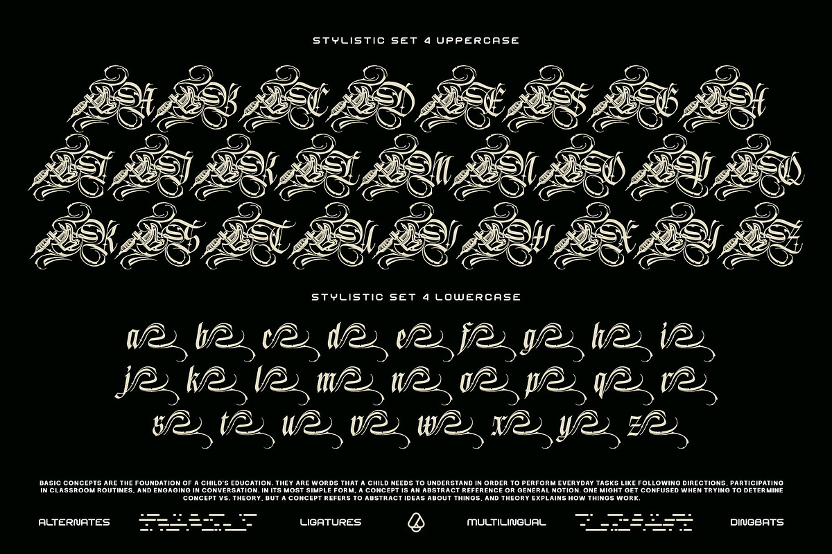 Blink Round Typeface, a Blackletter Font by alit design (Photo 15 of 20)