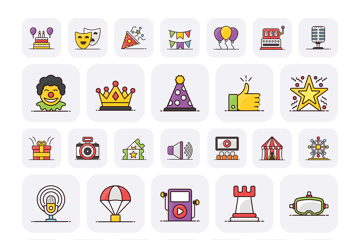 Party and Celebration Icons, a Duotone Icon by Brickclay (Photo 7 of 9)