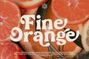 Fine Orange - Retro Bold Typeface, a Serif Font by RagamKata (Thumbnail 1 of 10)