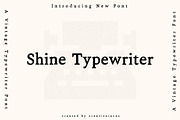 Shine Typewriter Serif Font, a Serif Font by Creativetacos (Thumbnail 1 of 10)