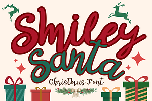 Smiley Santa Is A Script Font