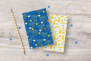 12 Hanukkah Seamless Patterns, a Pattern Graphic by miumiu (Thumbnail 6 of 6)